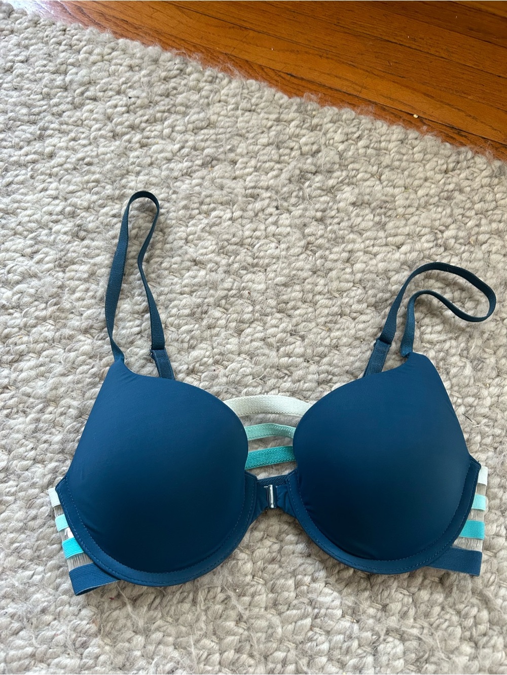 Women’s Push-Up Bra with Striped Band